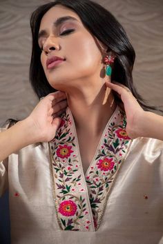 Exquisite Hand Embroidered Kurti