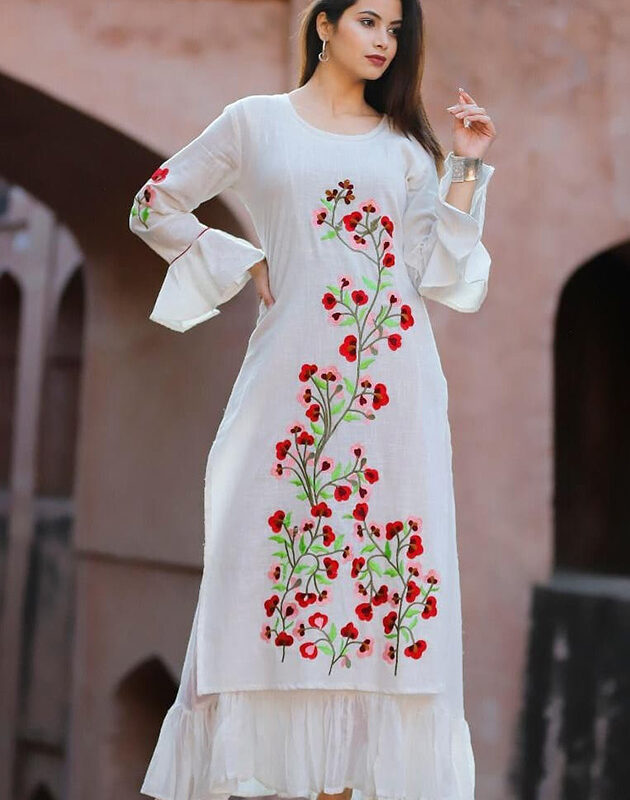 Exquisite Hand Embroidered Kurti