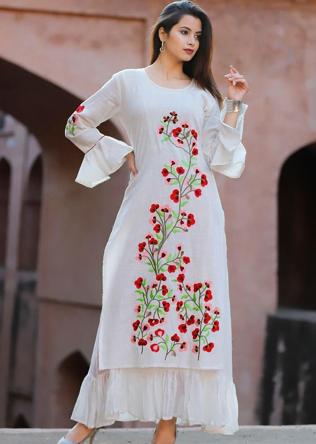 Exquisite Hand Embroidered Kurti